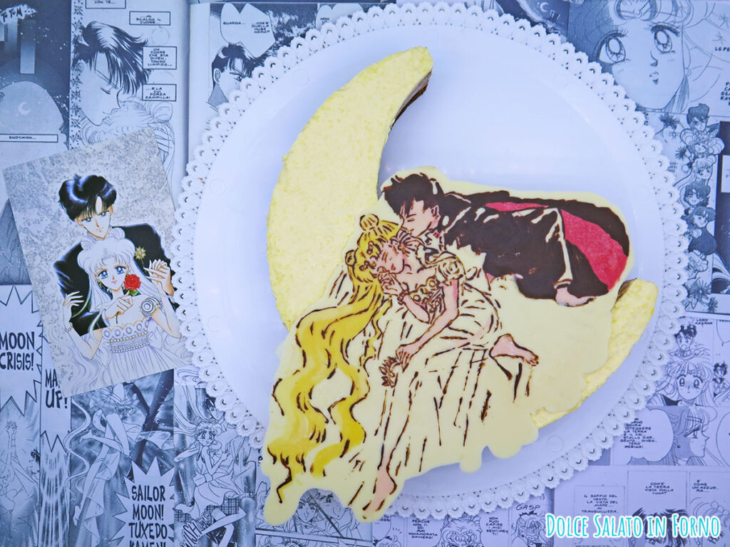 Torta mousse ai tre cioccolati di Serenity ed Endymion di Sailor Moon