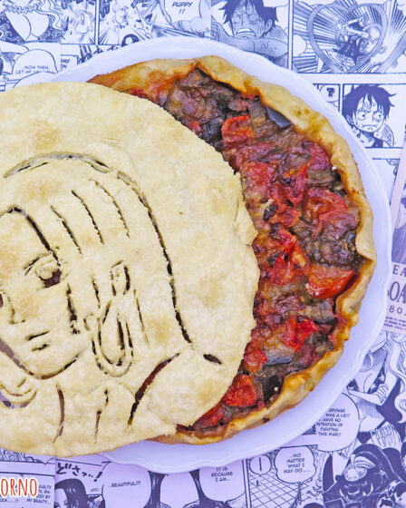 Torta salata con melanzane alla parmigiana light di Boa Hancock di One Piece