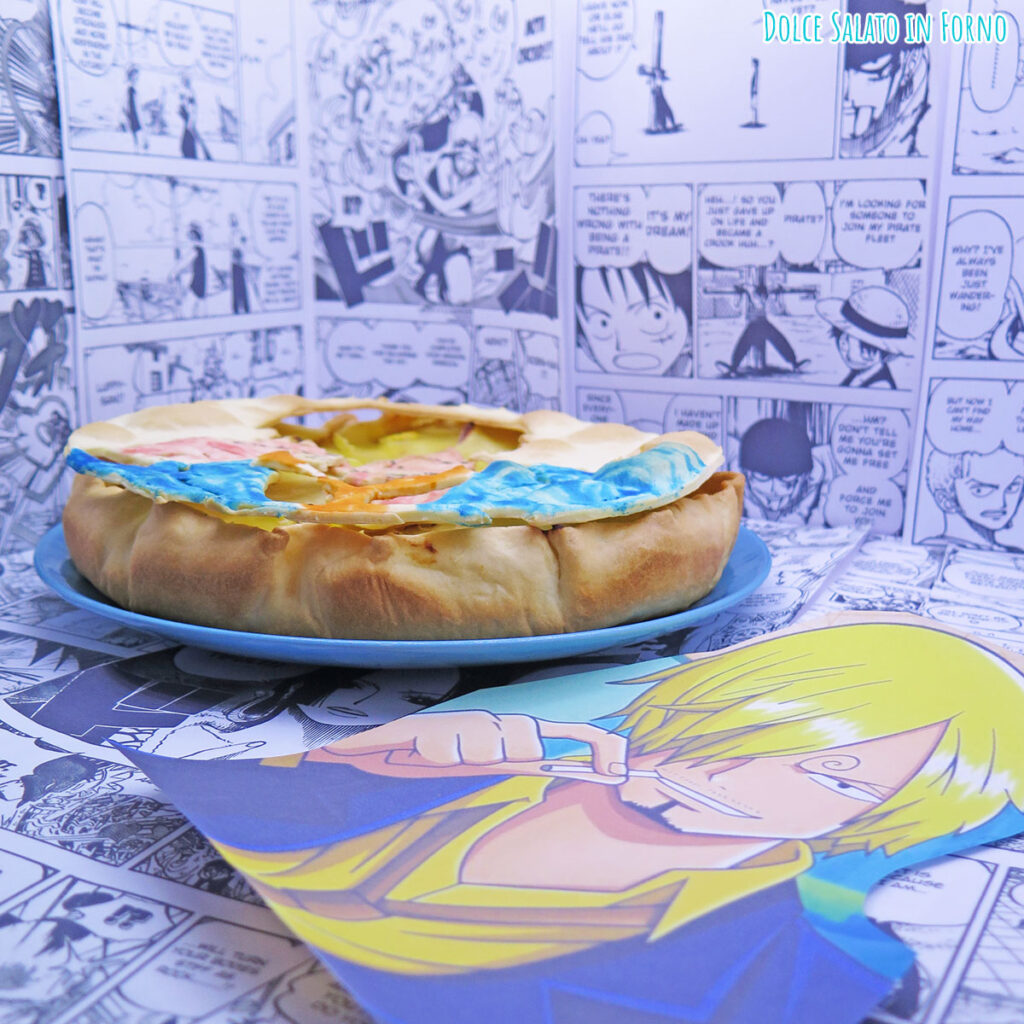 Rustico salsiccia patate scamorza di Sanji di One Piece