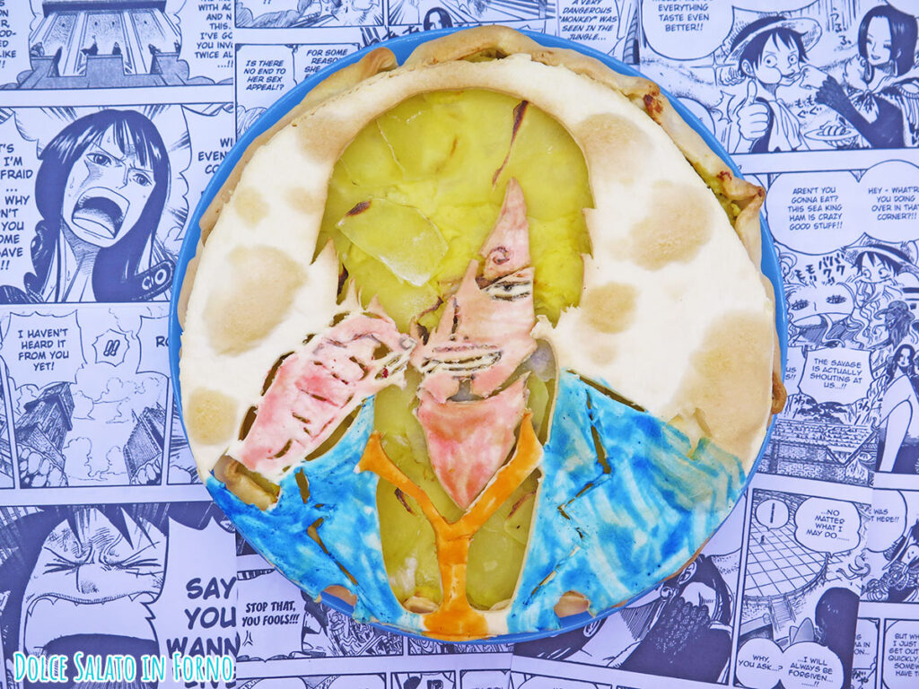 Rustico salsiccia patate scamorza di Sanji di One Piece