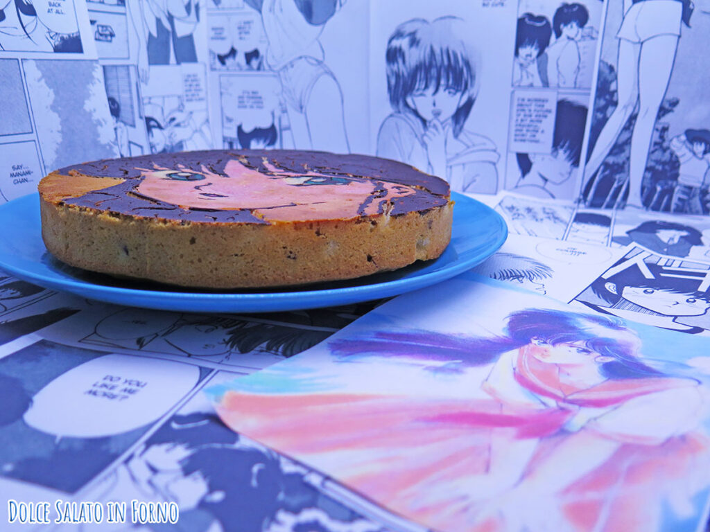 Torta vegana pere e mandorle di Madoka Ayukawa di Kimagure Orange Road