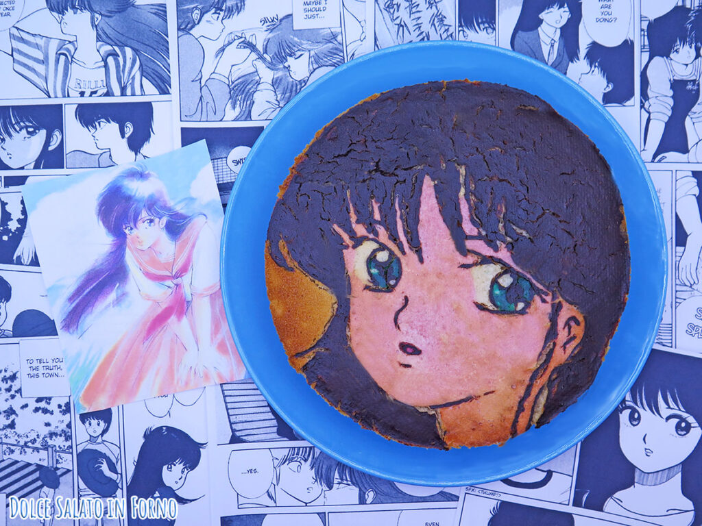 Torta vegana pere e mandorle di Madoka Ayukawa di Kimagure Orange Road