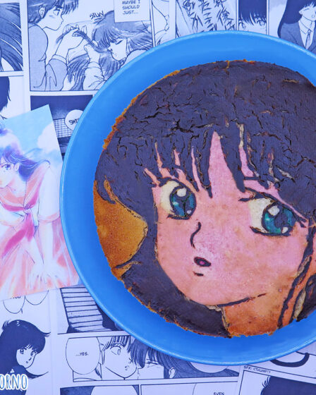 Torta vegana pere e mandorle di Madoka Ayukawa di Kimagure Orange Road