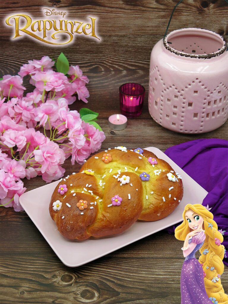 treccia pan brioche dolce di Rapunzel